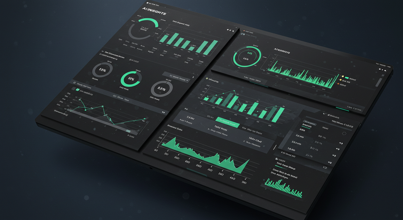 Screenshot showing an ad platform dashboard highlighting AI-driven performance insights